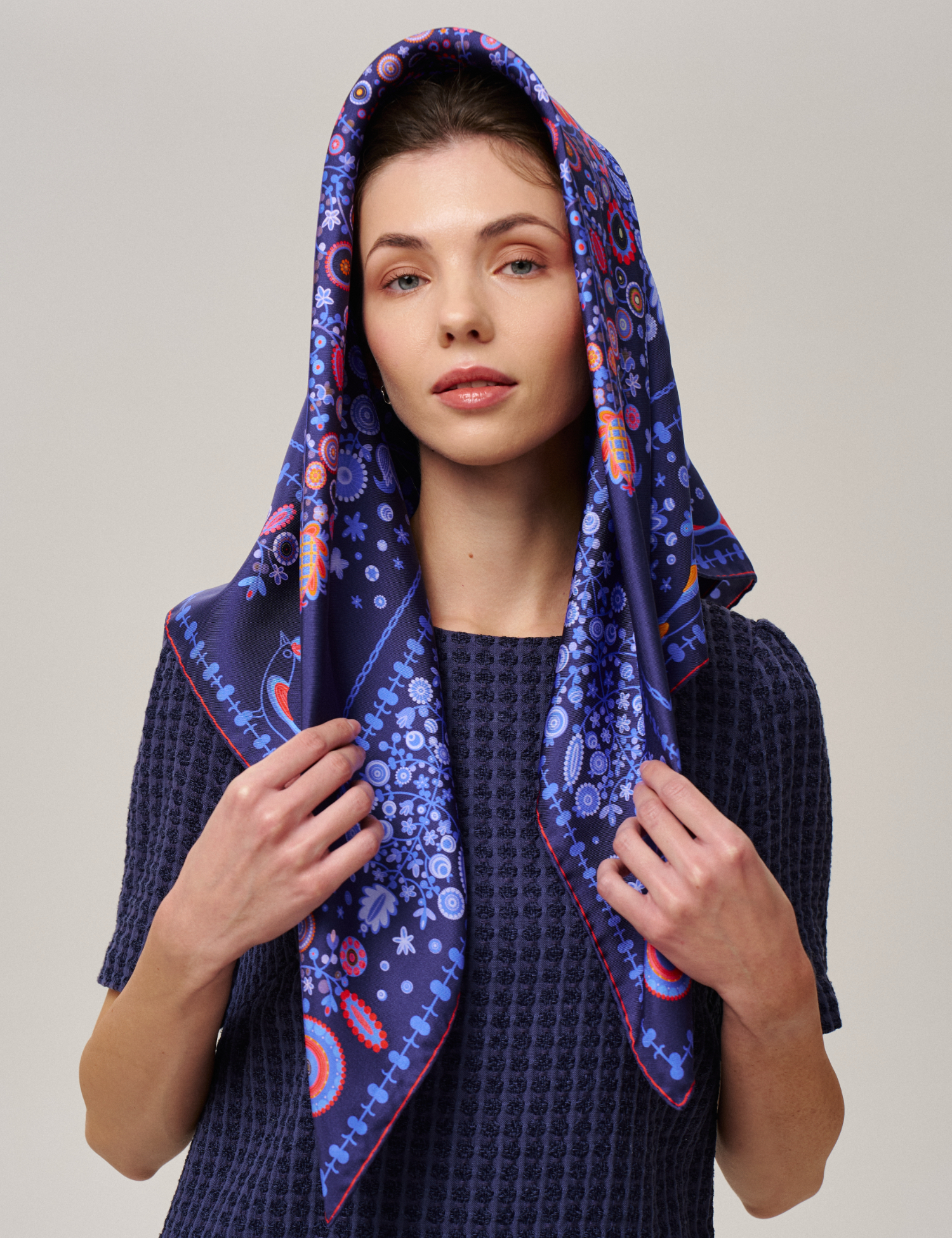 Картинка Шовкова хустина «Слобожанщина. Безкрає небо»